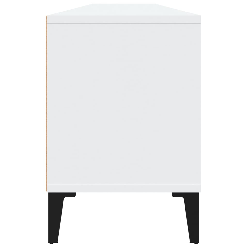 vidaXL Szafka pod TV, biała, 150x30x44,5 cm, materiał drewnopochodny