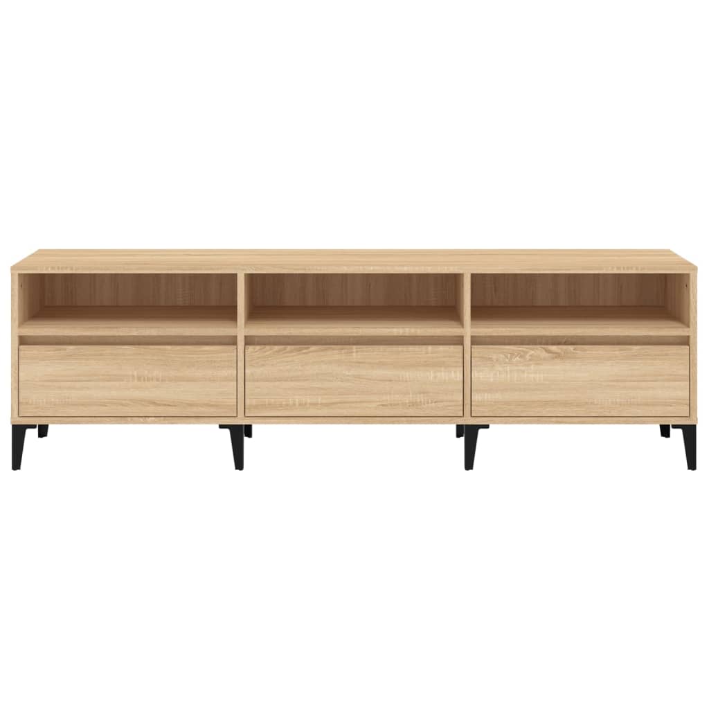 vidaXL Szafka pod TV, dąb sonoma, 150x30x44,5 cm