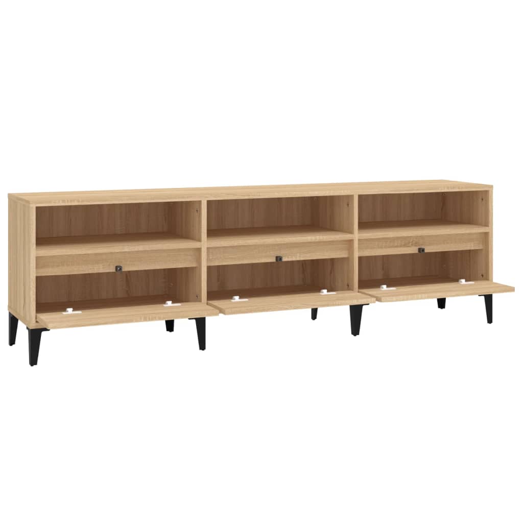 vidaXL Szafka pod TV, dąb sonoma, 150x30x44,5 cm
