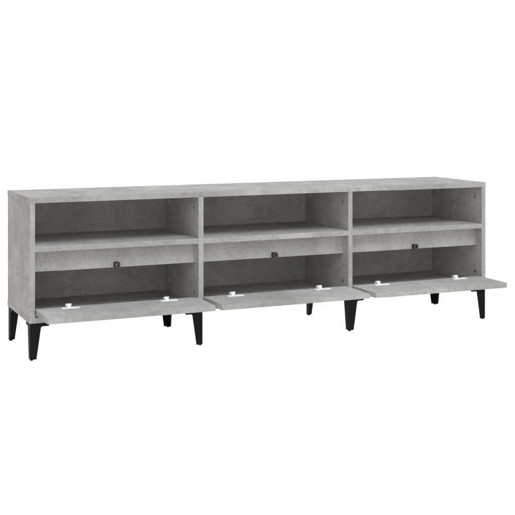 vidaXL Szafka pod TV, szarość betonu, 150x30x44,5 cm