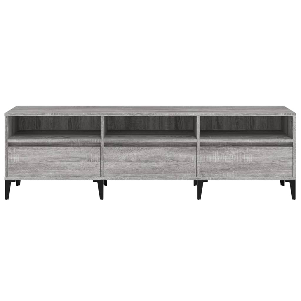 vidaXL Szafka pod TV, szary dąb sonoma, 150x30x44,5 cm