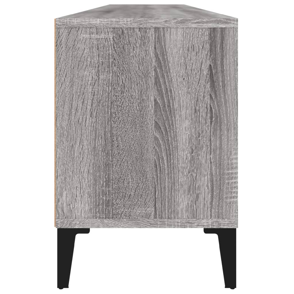 vidaXL Szafka pod TV, szary dąb sonoma, 150x30x44,5 cm
