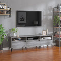 vidaXL Szafka pod TV, szary dąb sonoma, 150x30x44,5 cm