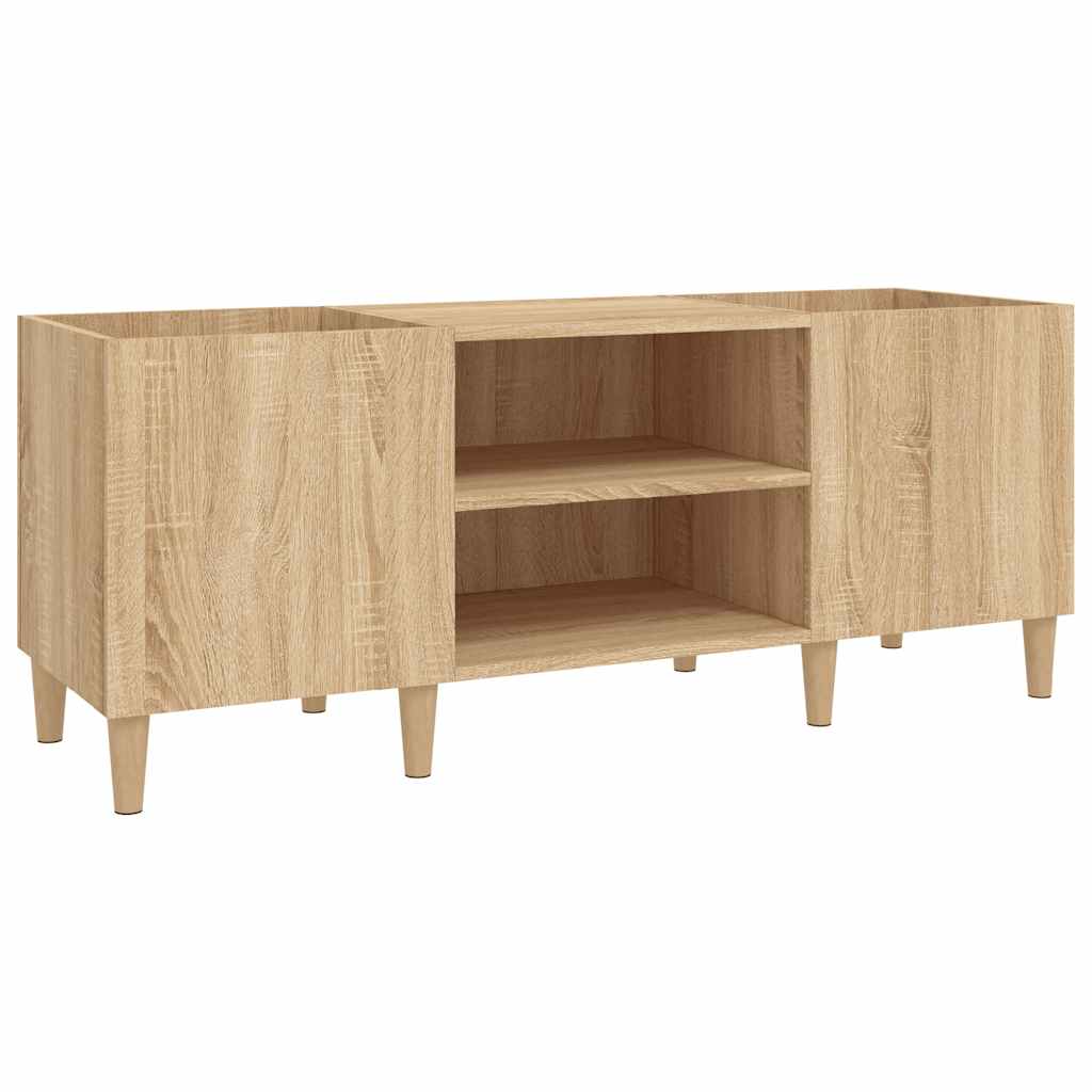 vidaXL Szafka na płyty winylowe Sonoma Oak 121x38x48 cm Drewno konstrukcyjne