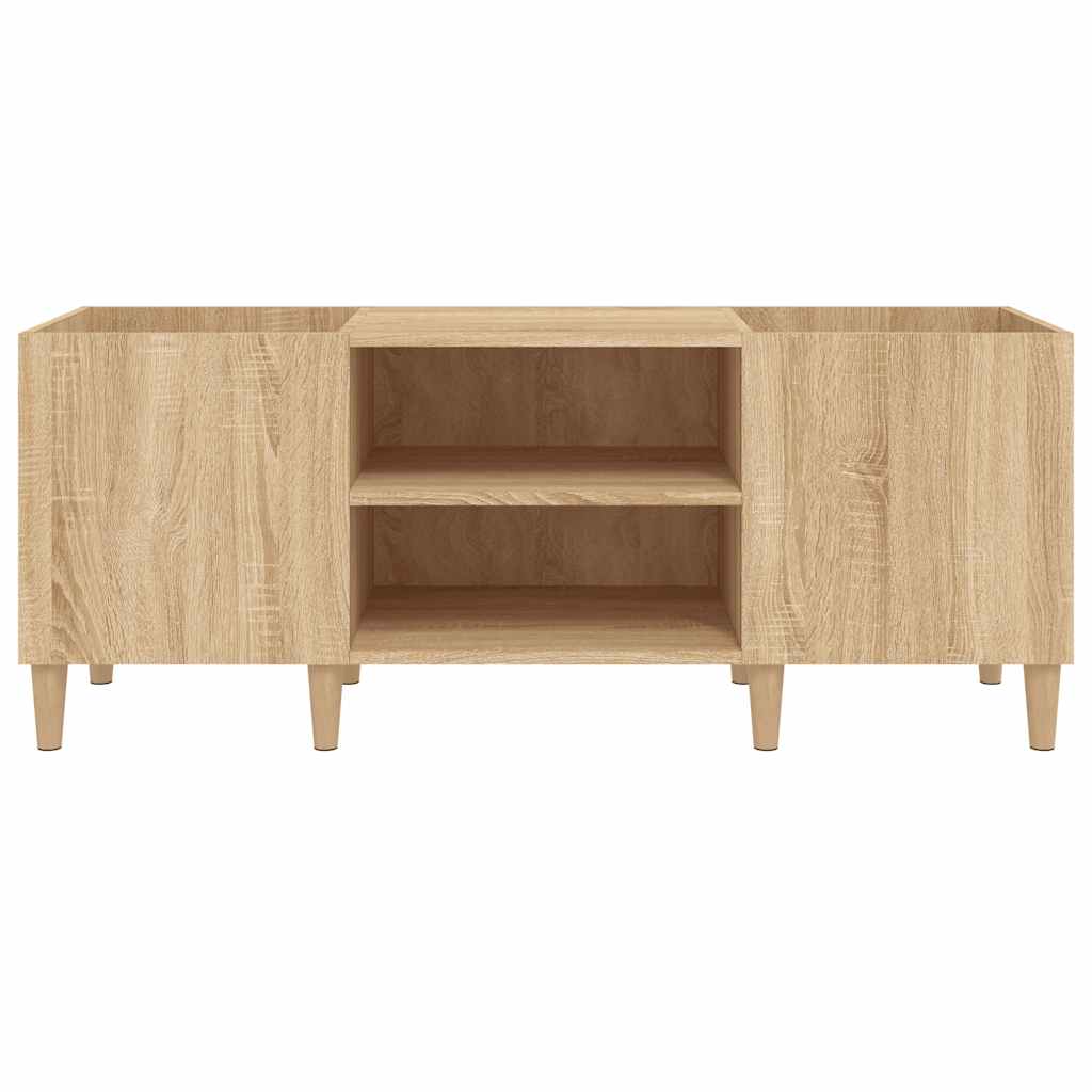 vidaXL Szafka na płyty winylowe Sonoma Oak 121x38x48 cm Drewno konstrukcyjne