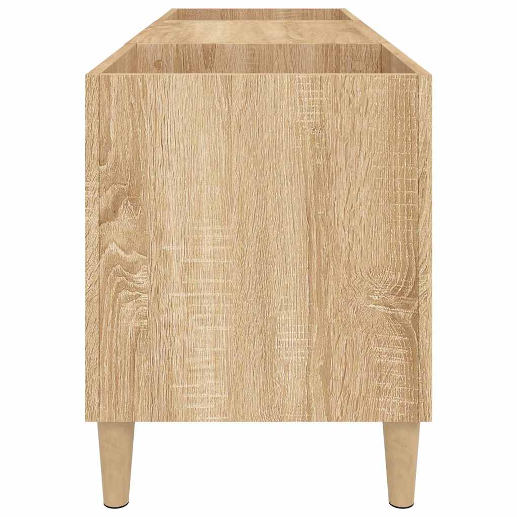 vidaXL Szafka na płyty winylowe Sonoma Oak 121x38x48 cm Drewno konstrukcyjne