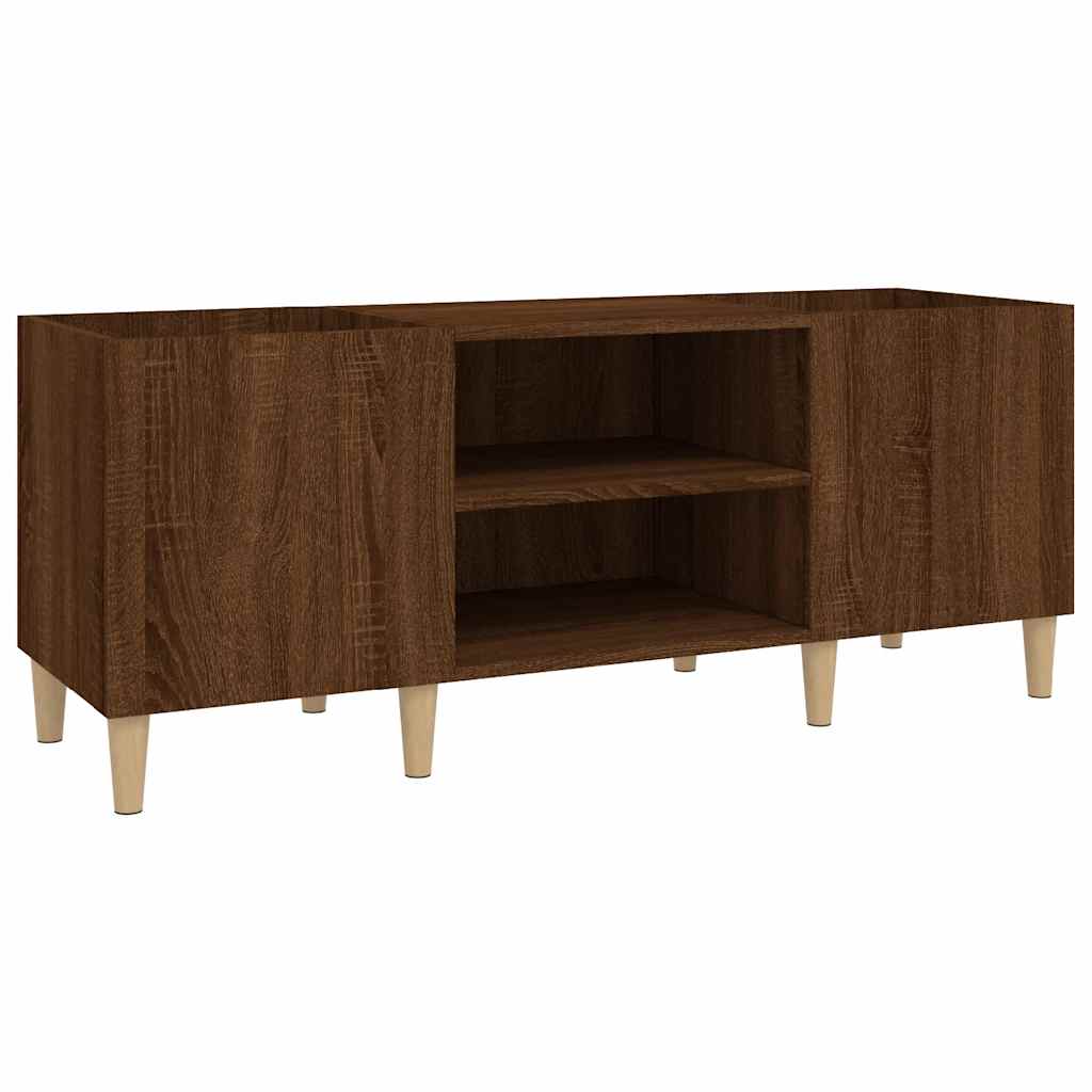 vidaXL Szafka na płyty, brązowy dąb, 121x38x48 cm
