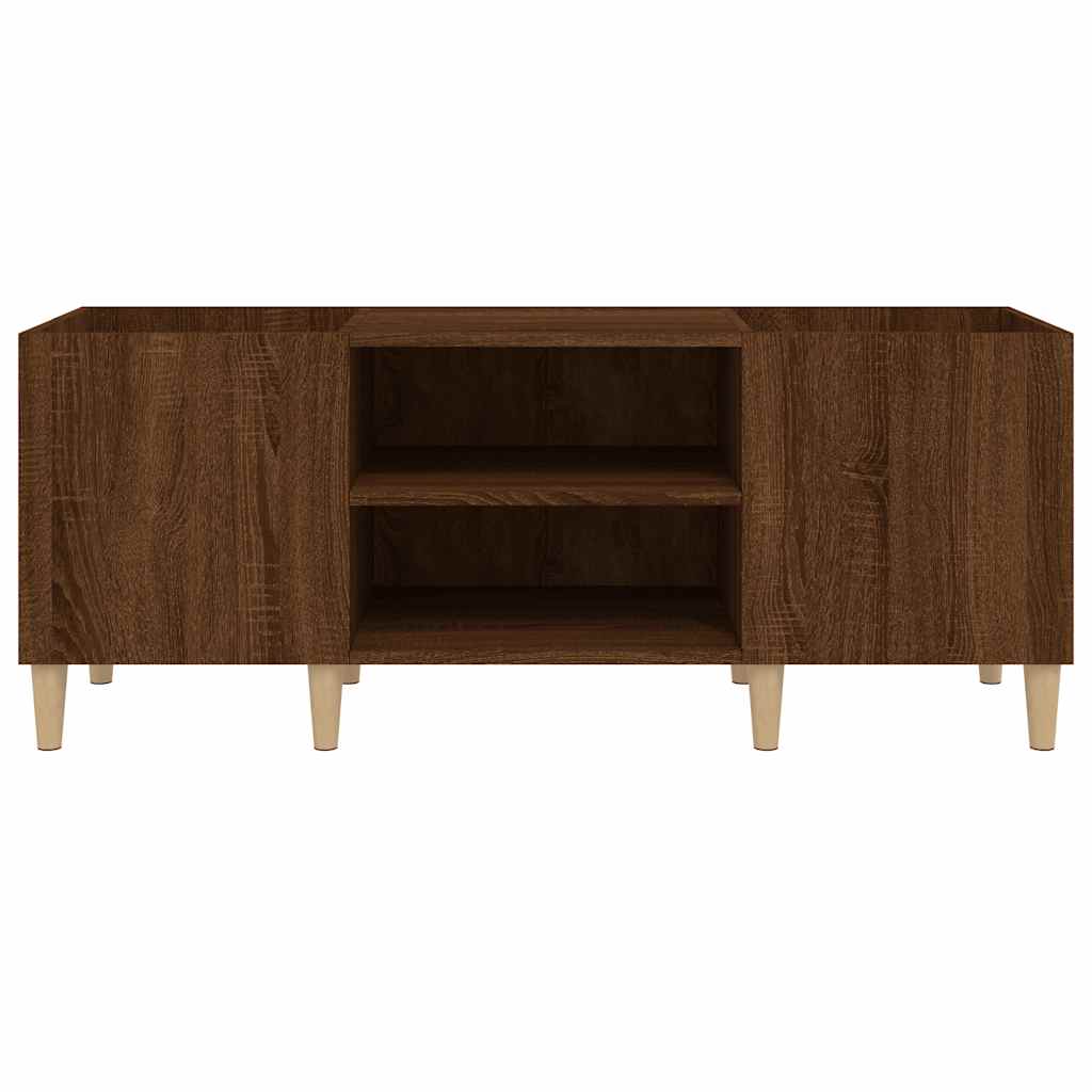 vidaXL Szafka na płyty, brązowy dąb, 121x38x48 cm