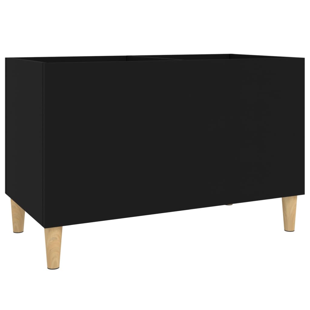 vidaXL Szafka na płyty, czarna, 74,5x38x48 cm, materiał drewnopochodny
