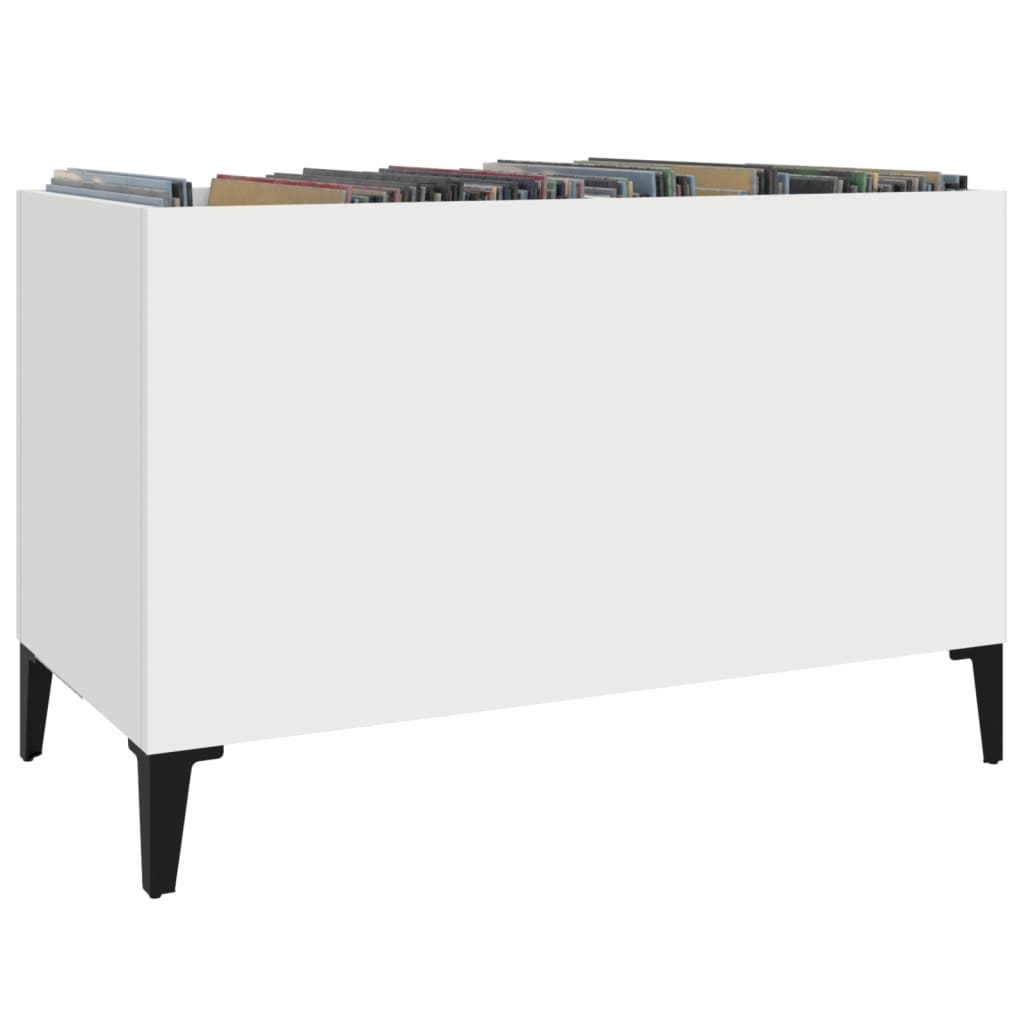 vidaXL Szafka na płyty, biała, 74,5x38x48 cm, materiał drewnopochodny