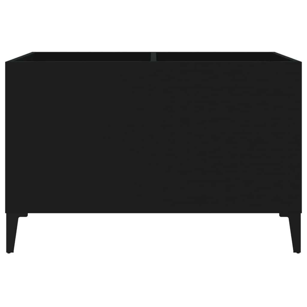 vidaXL Szafka na płyty, czarna, 74,5x38x48 cm, materiał drewnopochodny