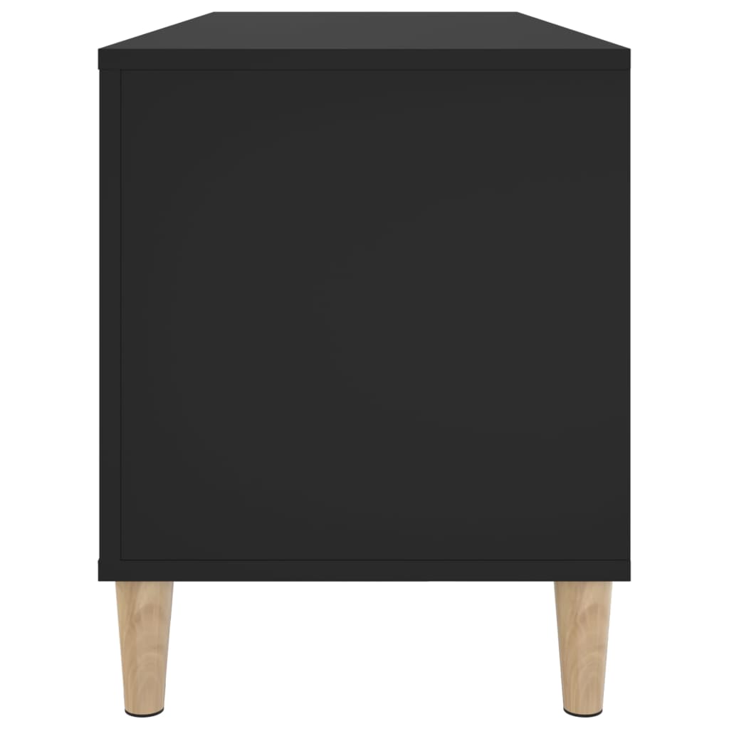 vidaXL Szafka na płyty, czarna, 100x38x48 cm, materiał drewnopochodny