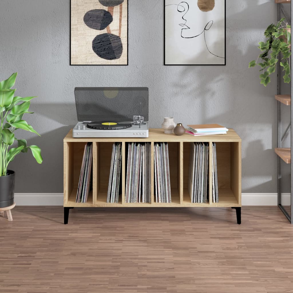 vidaXL Szafka na płyty, dąb sonoma, 100x38x48 cm