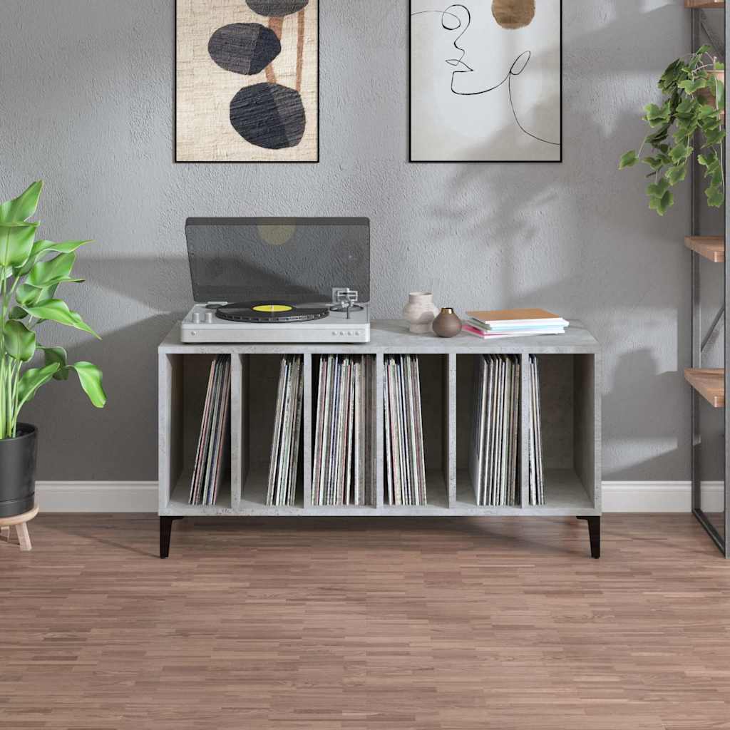 vidaXL Szafka na płyty, szarość betonu, 100x38x48 cm