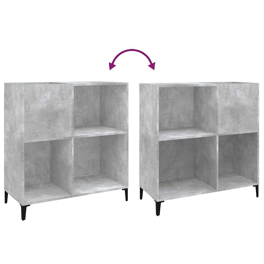 vidaXL Szafka na płyty, szarość betonu, 84,5x38x89 cm