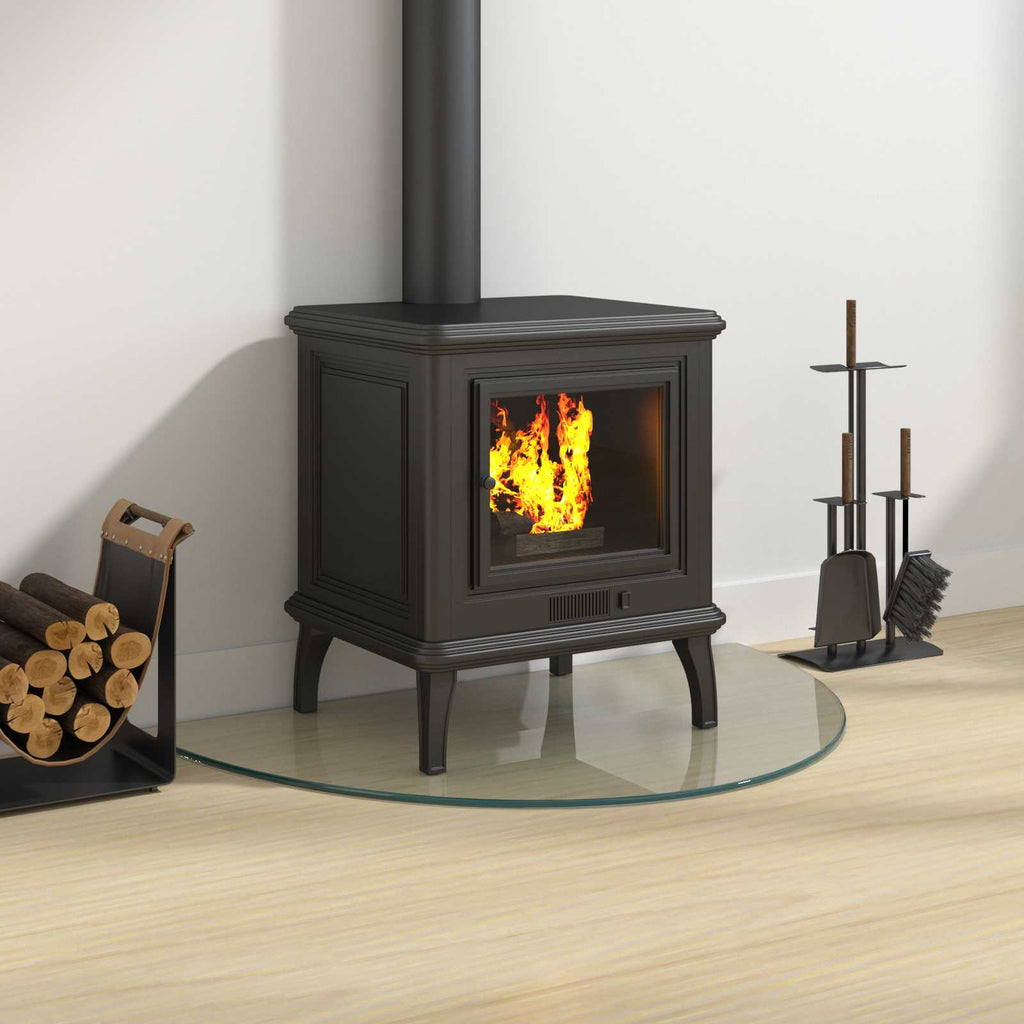 vidaXL Szklana płyta kominkowa przezroczysty 800 x 500 mm Szkło