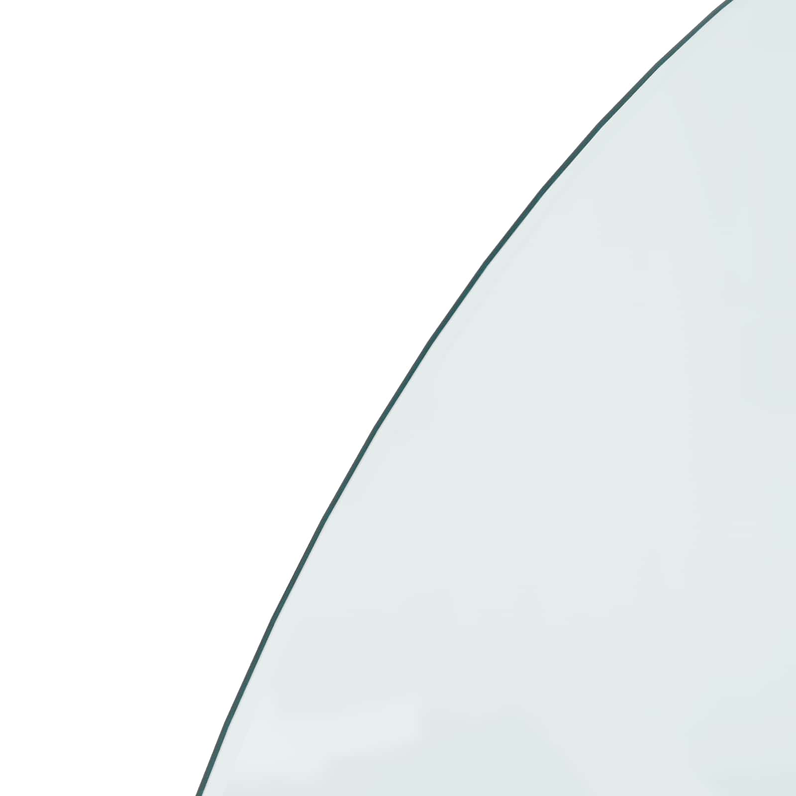 vidaXL Szklana płyta kominkowa przezroczysty 1000 x 500 mm Szkło