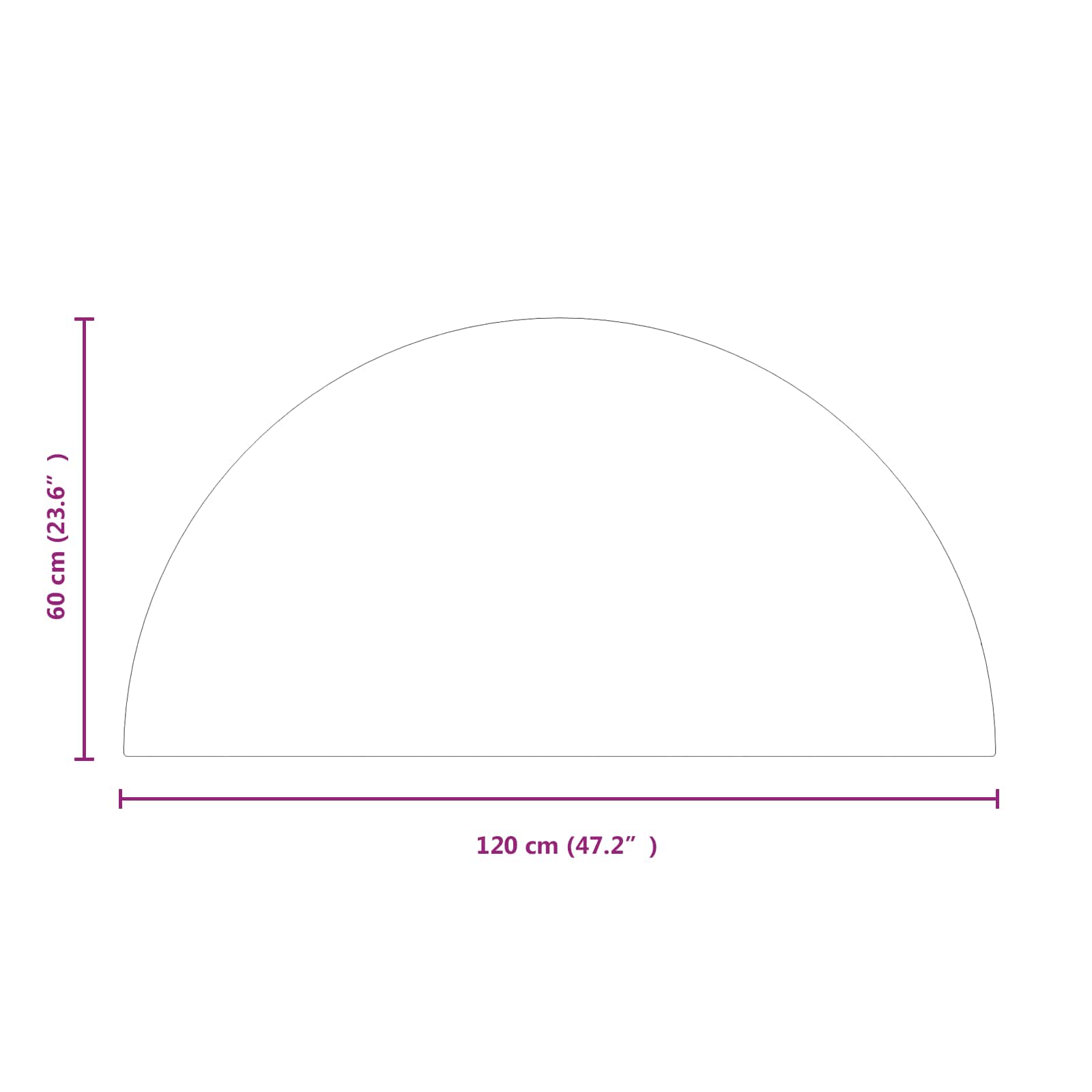 vidaXL Szklana płyta kominkowa przezroczysty 1200 x 600 mm Szkło