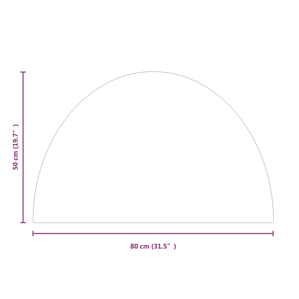 vidaXL Szklana płyta kominkowa przezroczysty 800 x 500 mm Szkło