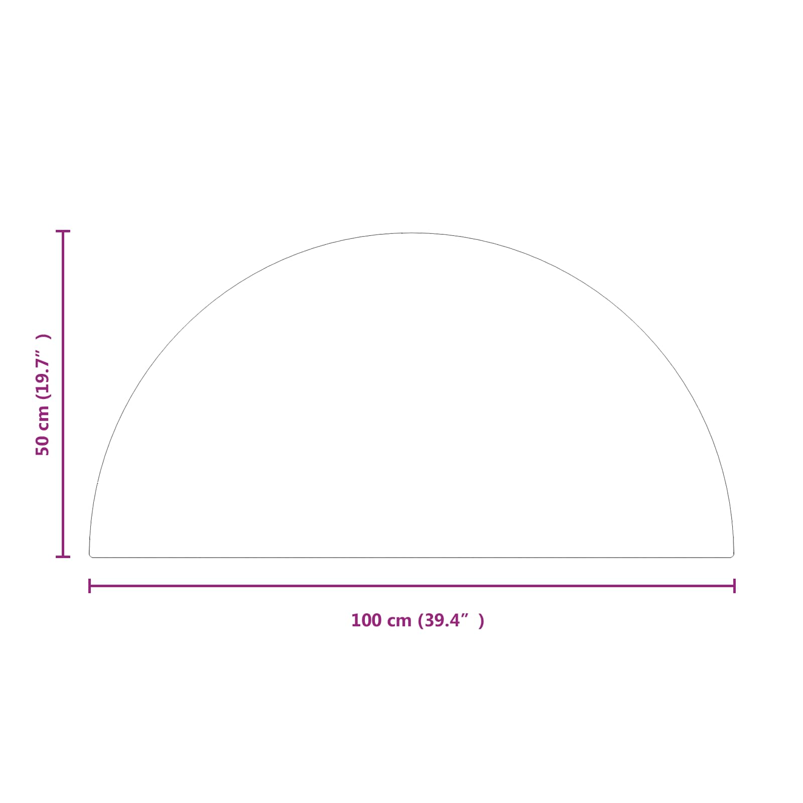 vidaXL Szklana płyta kominkowa przezroczysty 1000 x 500 mm Szkło