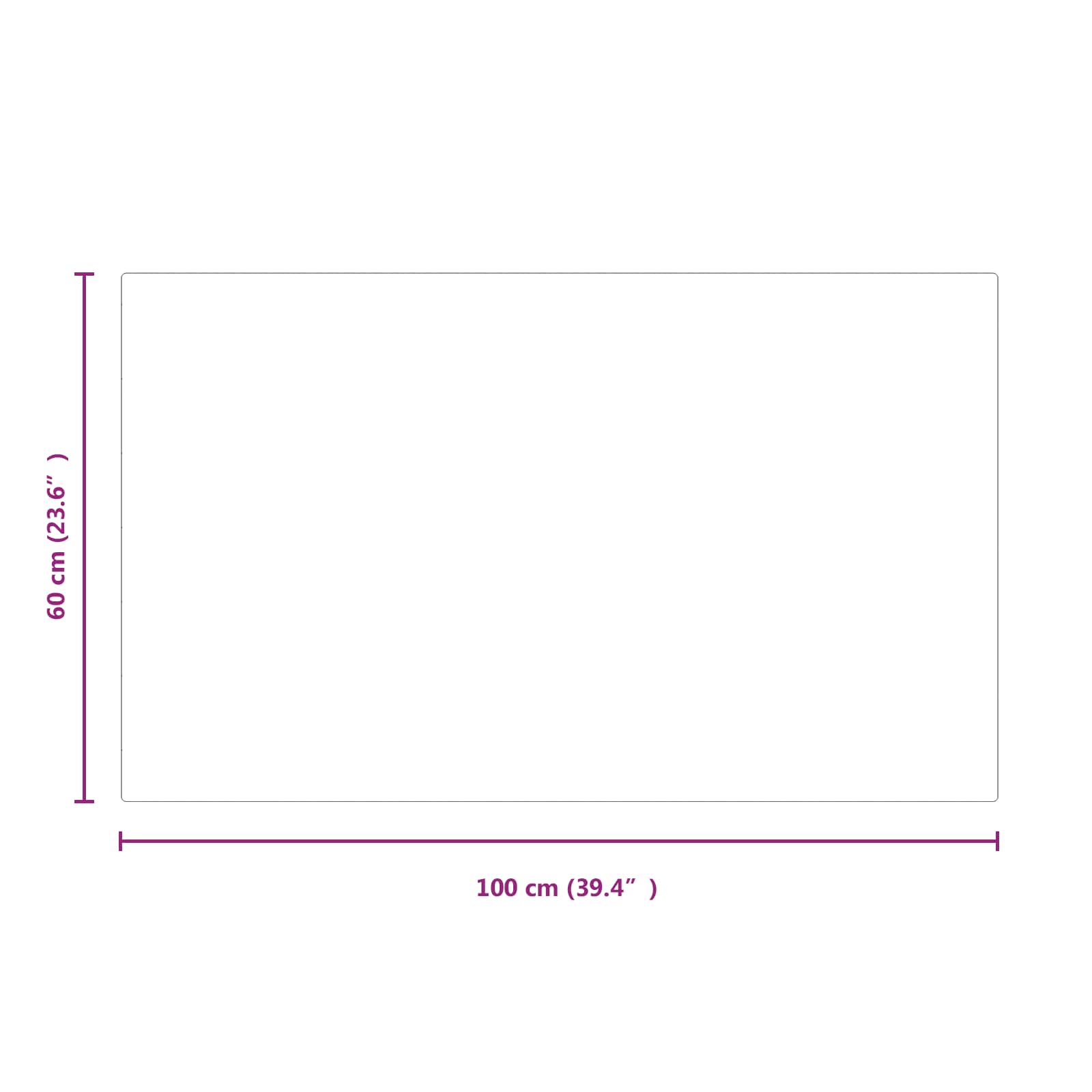 vidaXL Szklana płyta kominkowa przezroczysty 100 x 60 cm Szkło