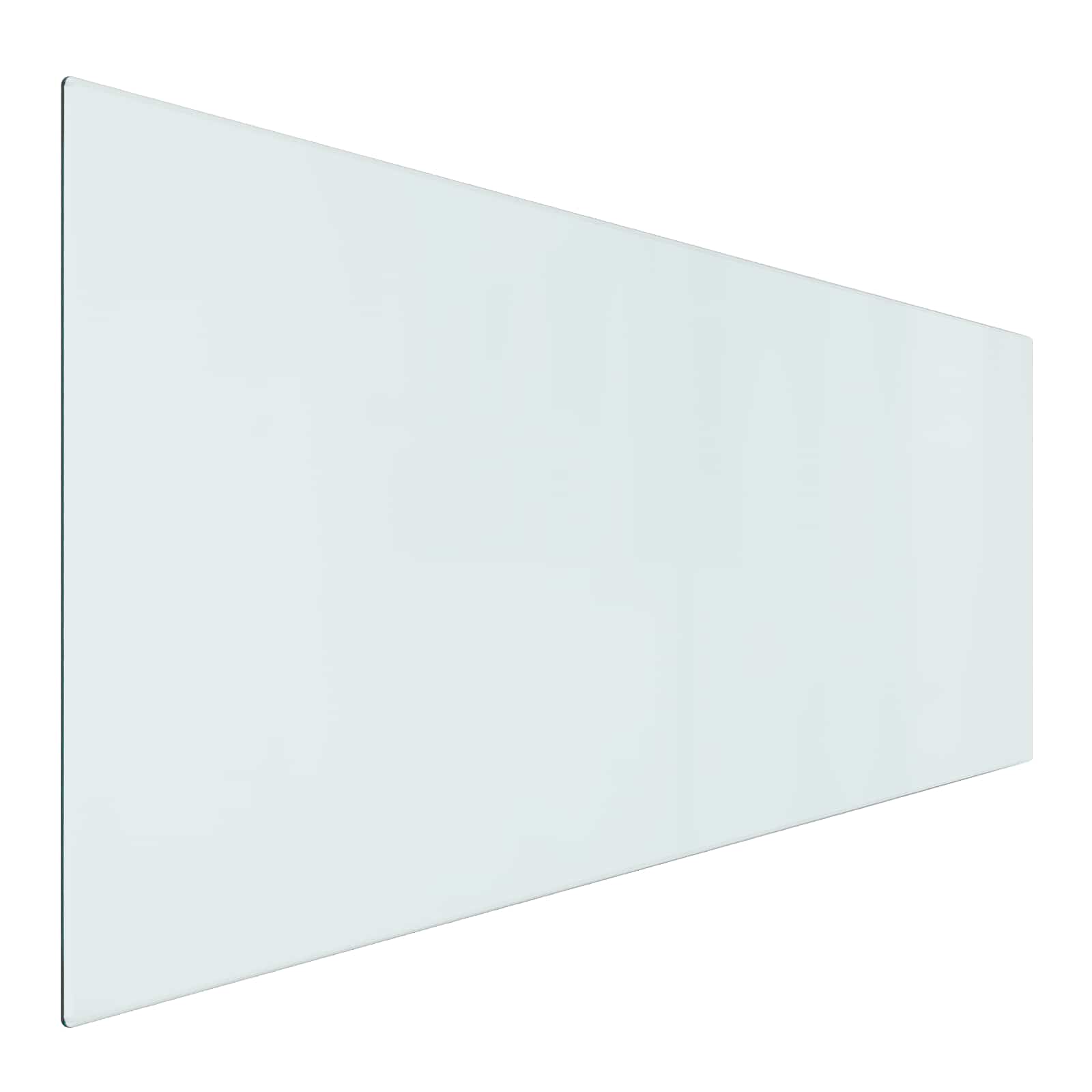 vidaXL Szklana płyta kominkowa przezroczysty 120 x 50 cm Szkło