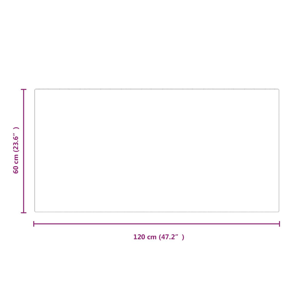 vidaXL Szklana płyta kominkowa przezroczysty 120 x 60 cm Szkło