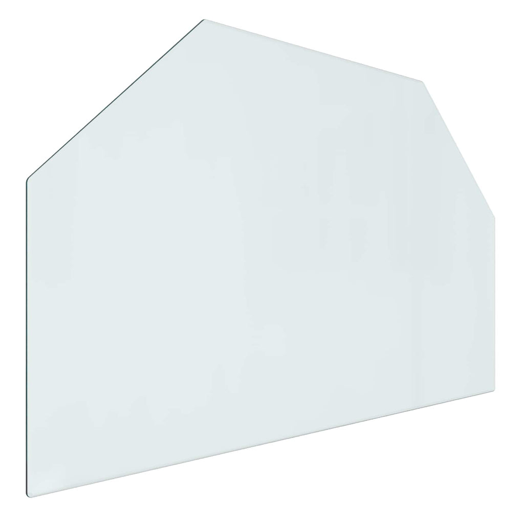 vidaXL Szklana płyta kominkowa przezroczysty 80 x 50 cm Szkło