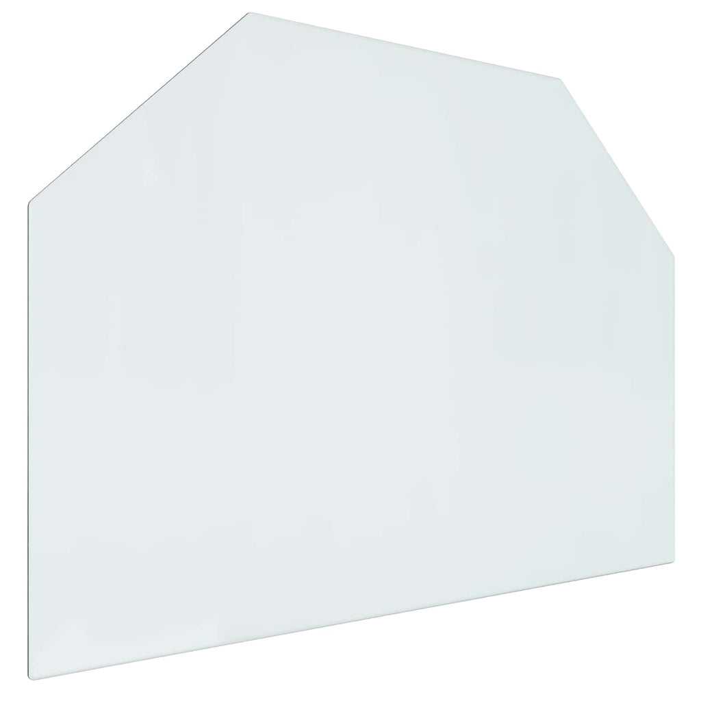 vidaXL Szklana płyta kominkowa przezroczysty 80 x 60 cm Szkło