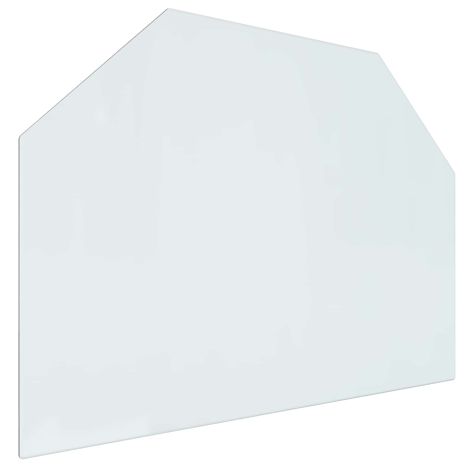 vidaXL Szklana płyta kominkowa przezroczysty 80 x 60 cm Szkło