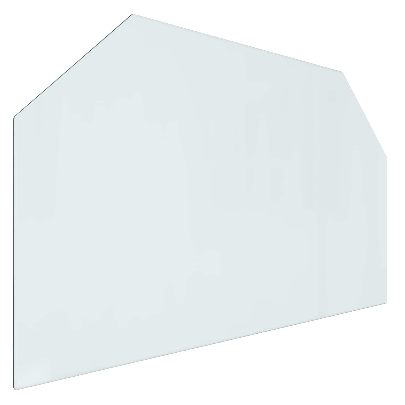 vidaXL Szklana płyta kominkowa przezroczysty 100 x 60 cm Szkło