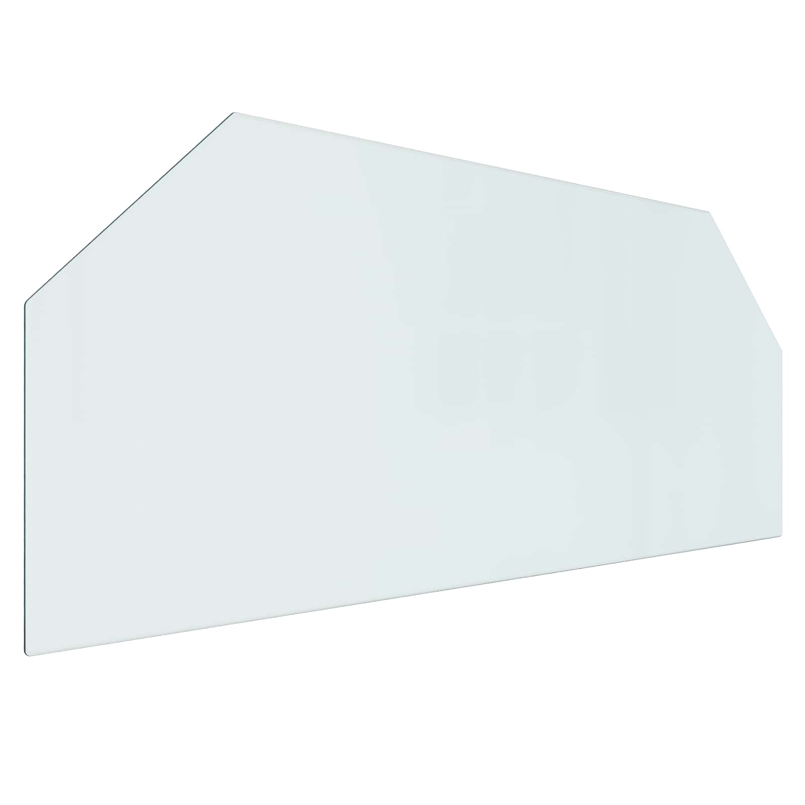 vidaXL Szklana płyta kominkowa przezroczysty 120 x 50 cm Szkło