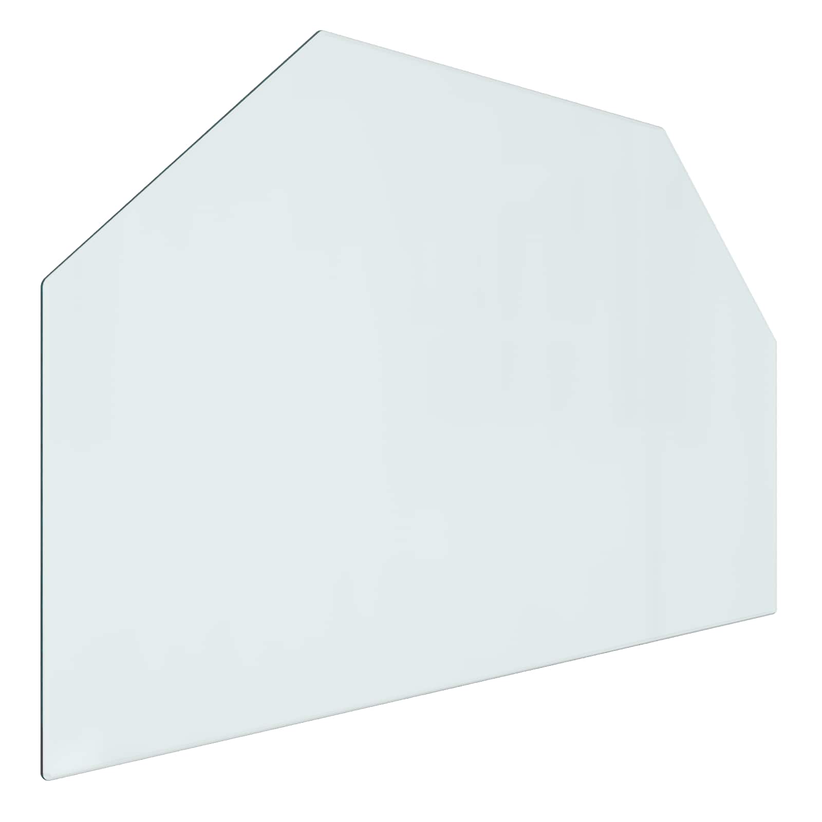 vidaXL Szklana płyta kominkowa przezroczysty 80 x 50 cm Szkło