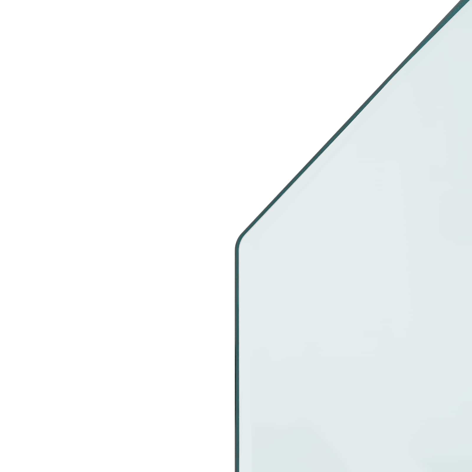 vidaXL Szklana płyta kominkowa przezroczysty 100 x 50 cm Szkło