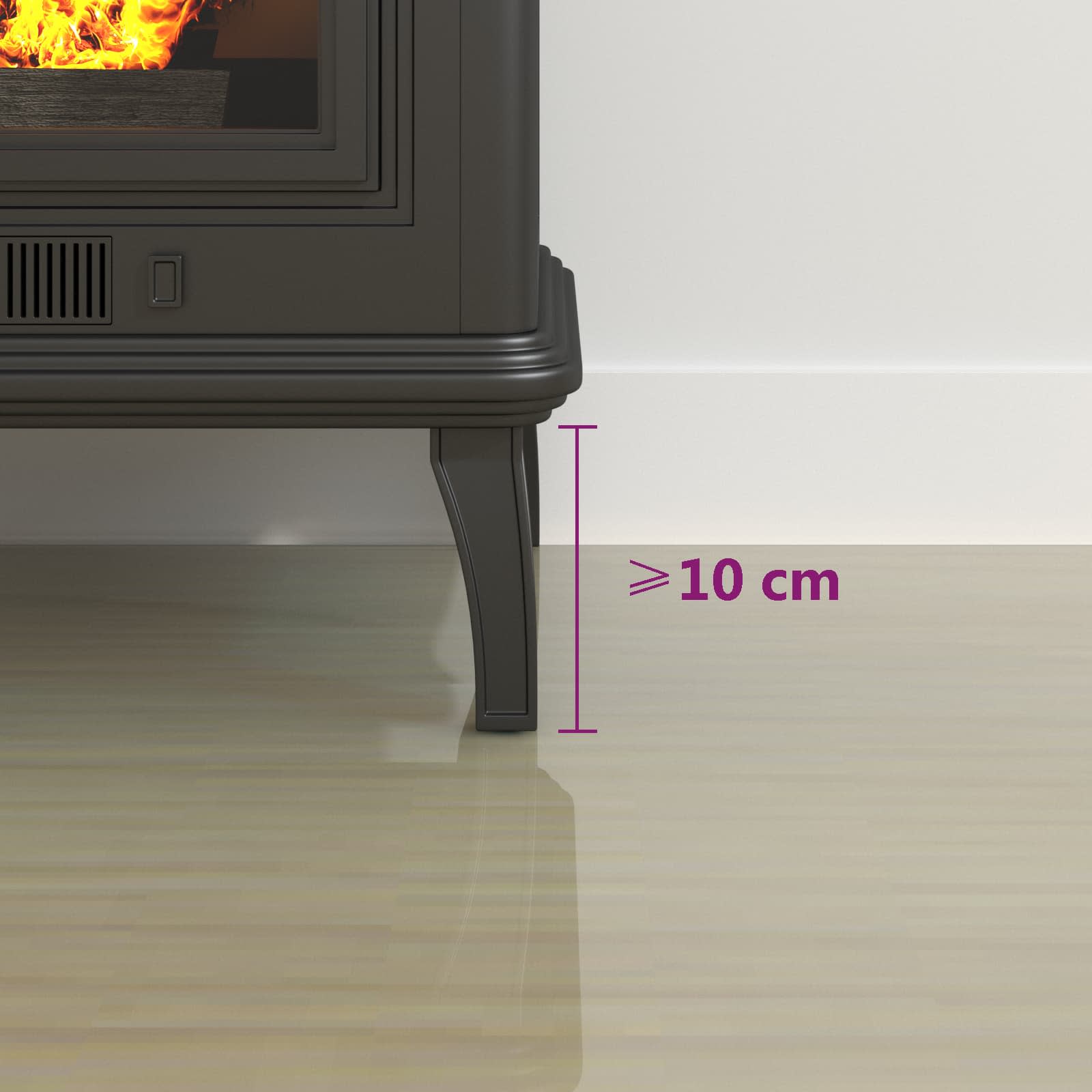 vidaXL Szklana płyta kominkowa przezroczysty 100 x 50 cm Szkło