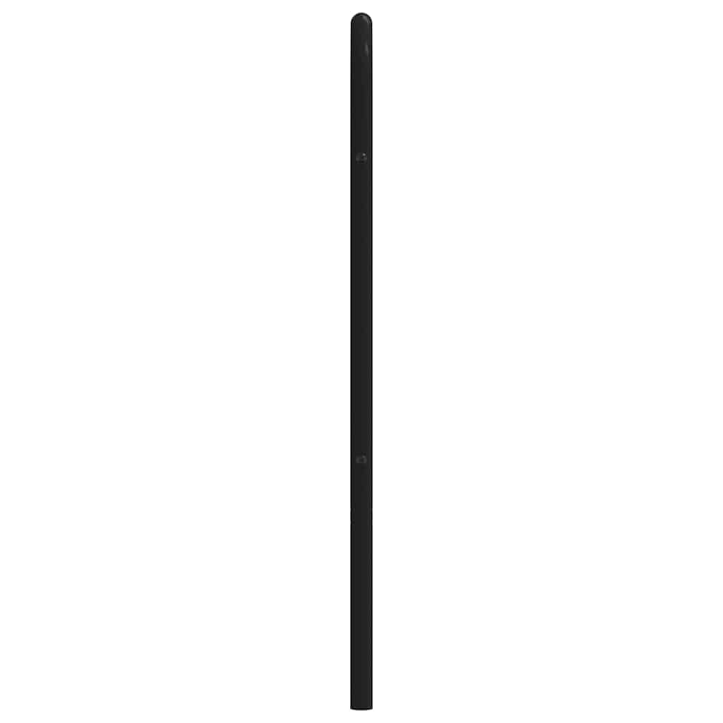 vidaXL Metalowe wymienne wezgłowie, czarne, 160 cm