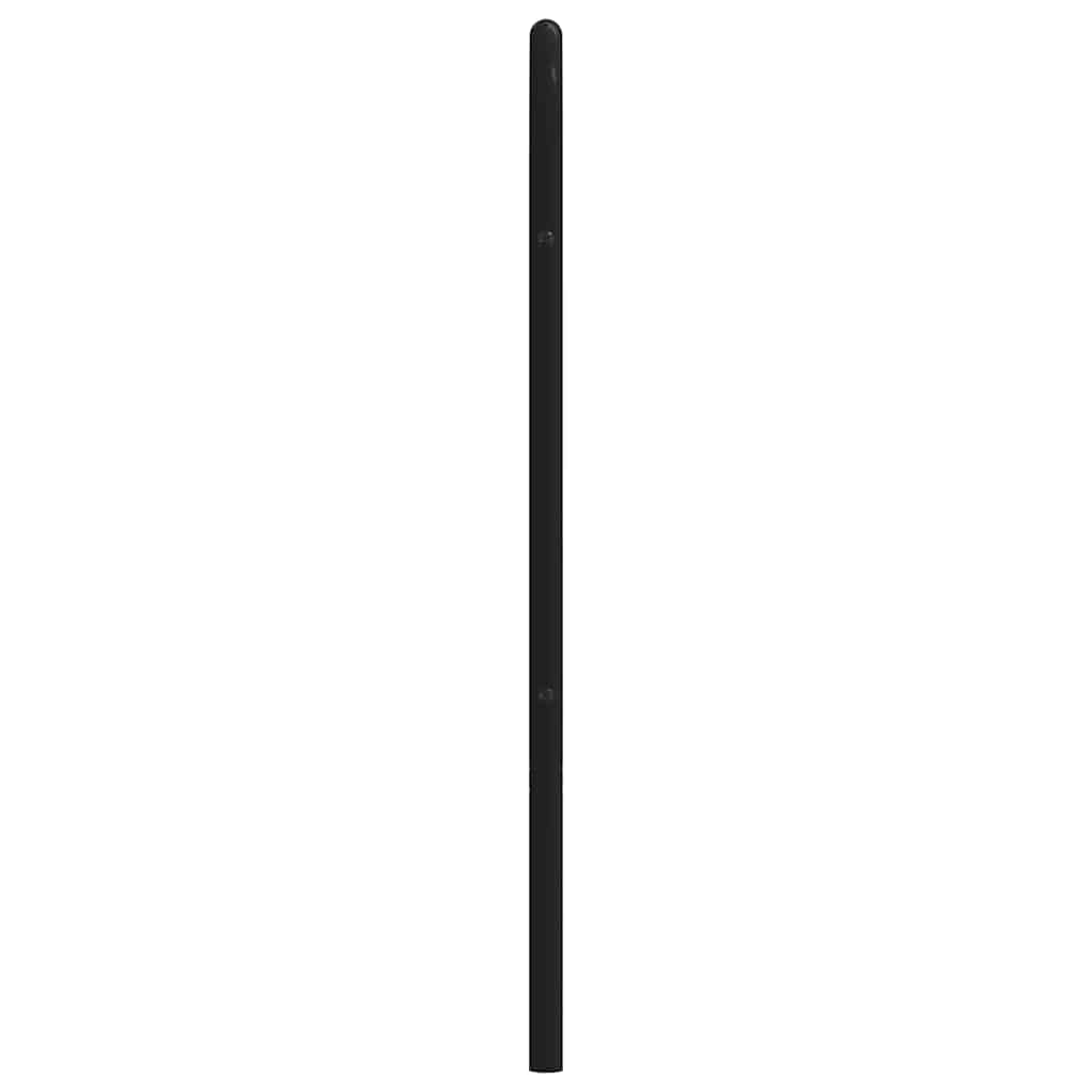 vidaXL Metalowe wymienne wezgłowie, czarne, 200 cm