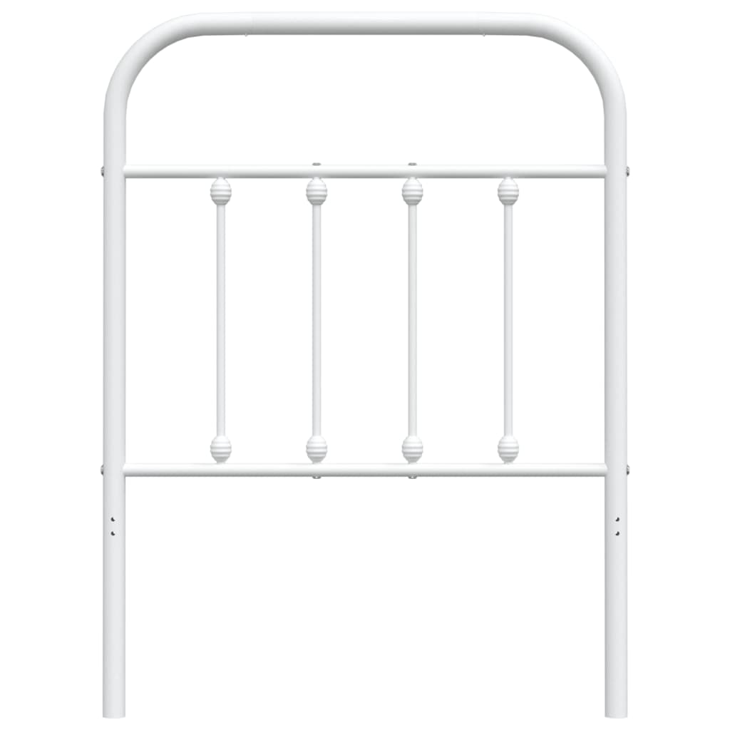 vidaXL Metalowe wymienne wezgłowie, białe, 75 cm