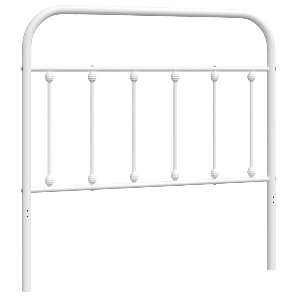 vidaXL Metalowe wymienne wezgłowie, białe, 100 cm