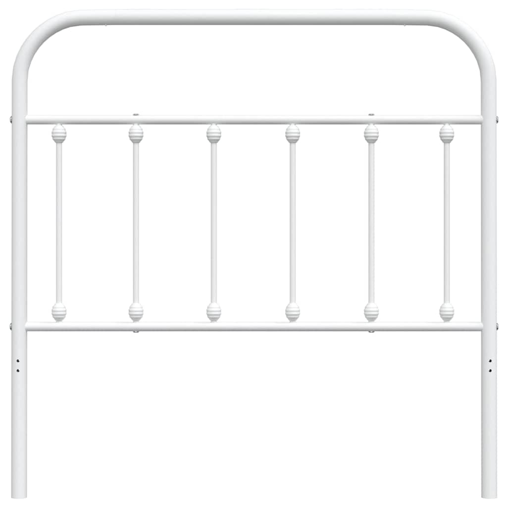 vidaXL Metalowe wymienne wezgłowie, białe, 100 cm
