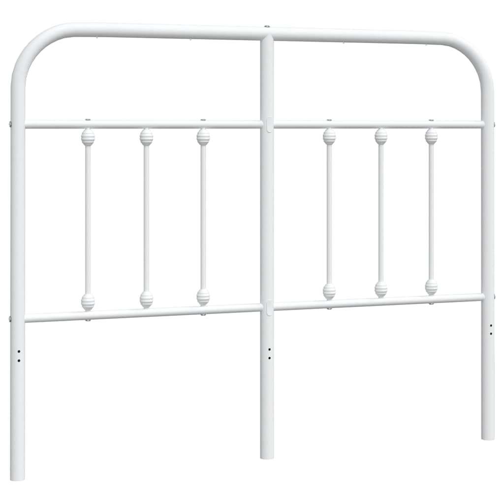 vidaXL Metalowe wymienne wezgłowie, białe, 120 cm