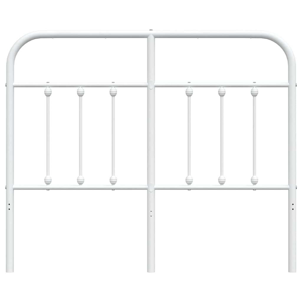 vidaXL Metalowe wymienne wezgłowie, białe, 120 cm