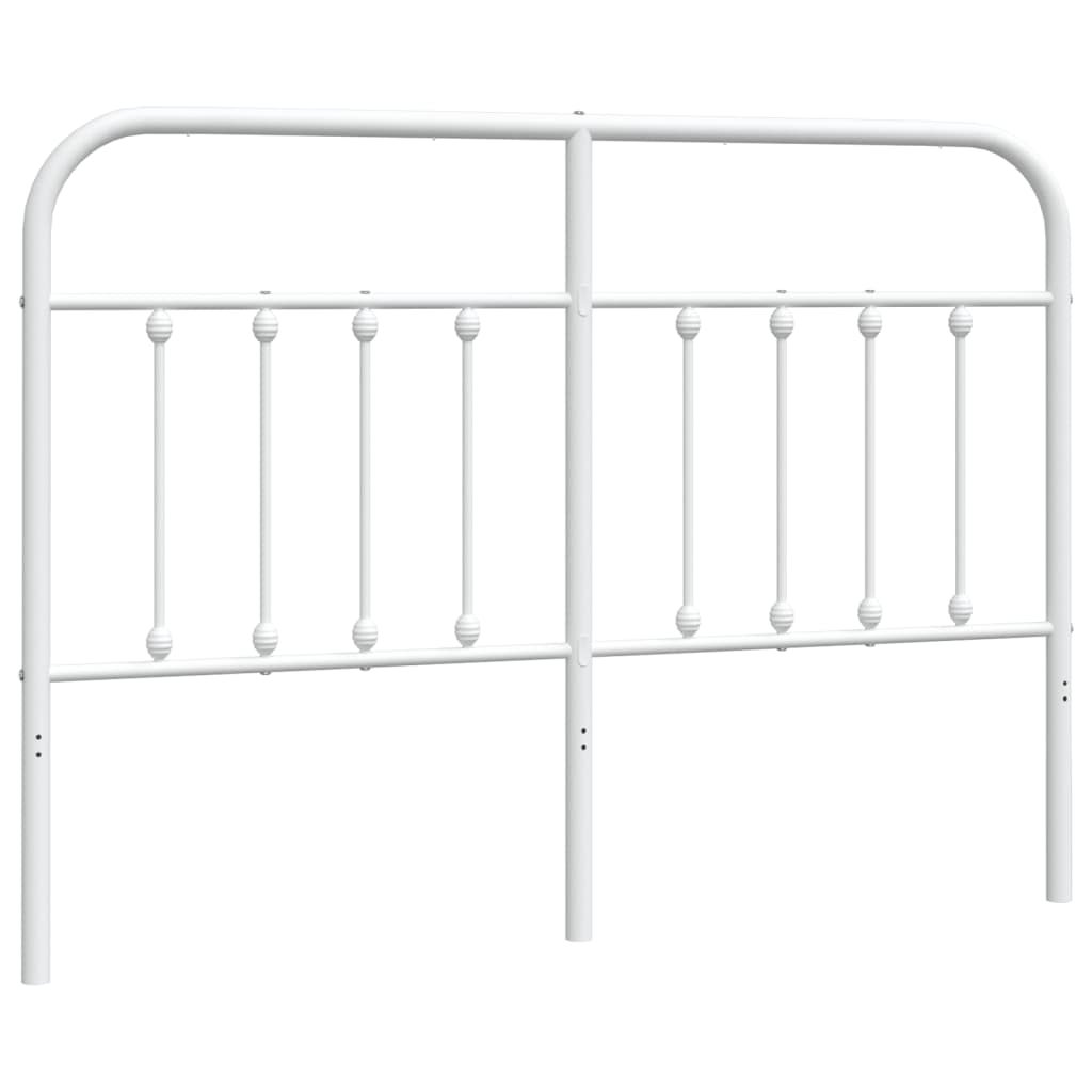 vidaXL Metalowe wymienne wezgłowie, białe, 140 cm