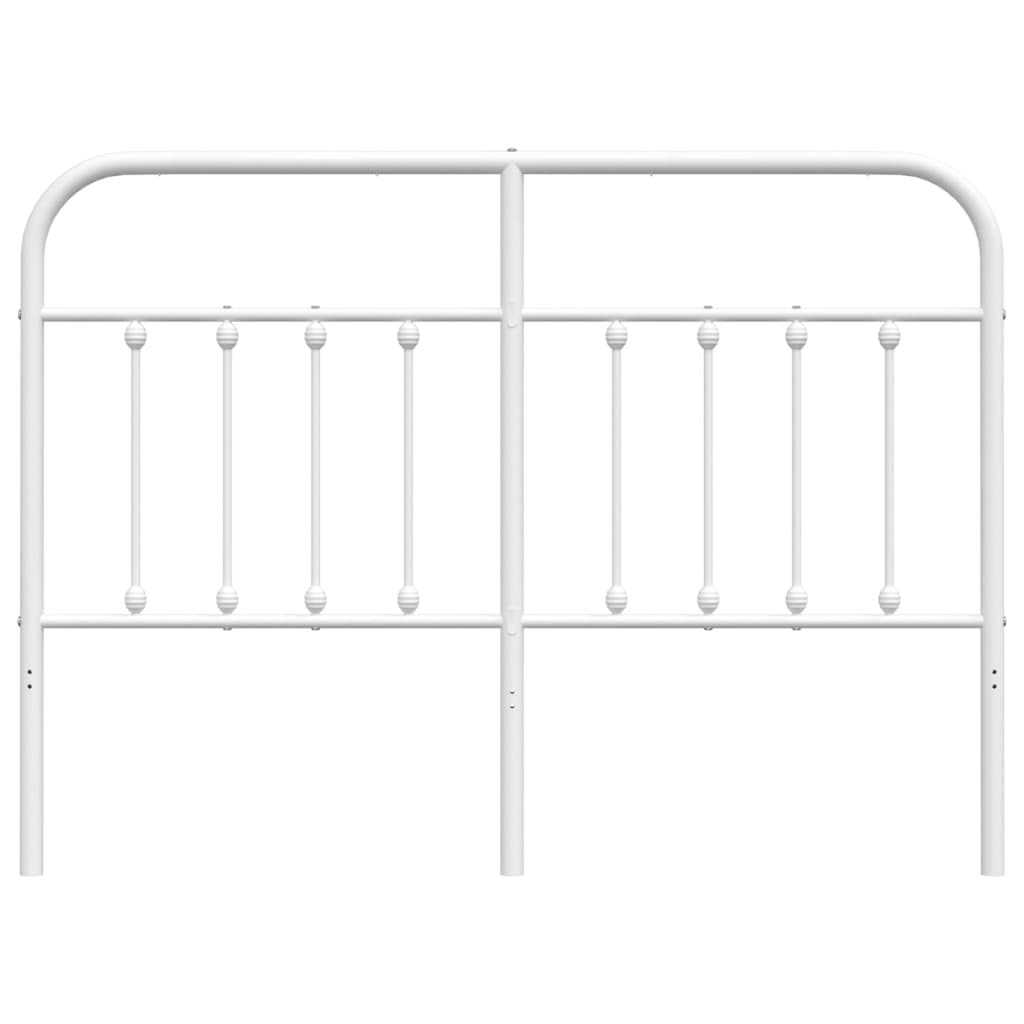 vidaXL Metalowe wymienne wezgłowie, białe, 140 cm