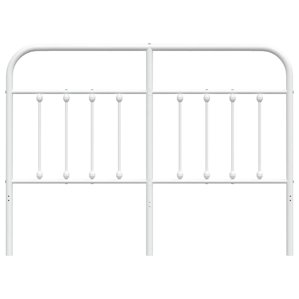 vidaXL Metalowe wymienne wezgłowie, białe, 150 cm