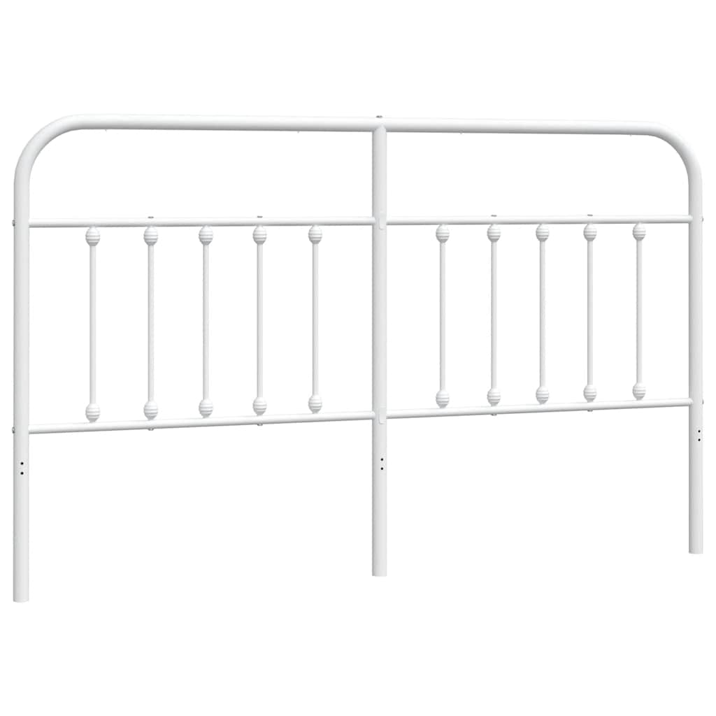 vidaXL Metalowe wymienne wezgłowie, białe, 180 cm