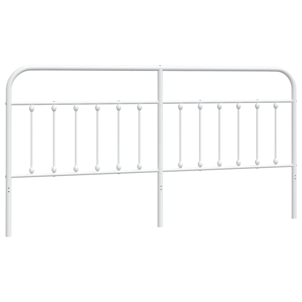 vidaXL Metalowe wymienne wezgłowie, białe, 200 cm