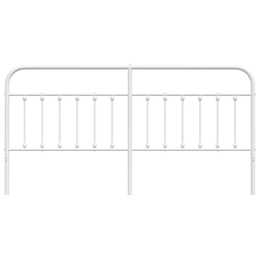 vidaXL Metalowe wymienne wezgłowie, białe, 200 cm