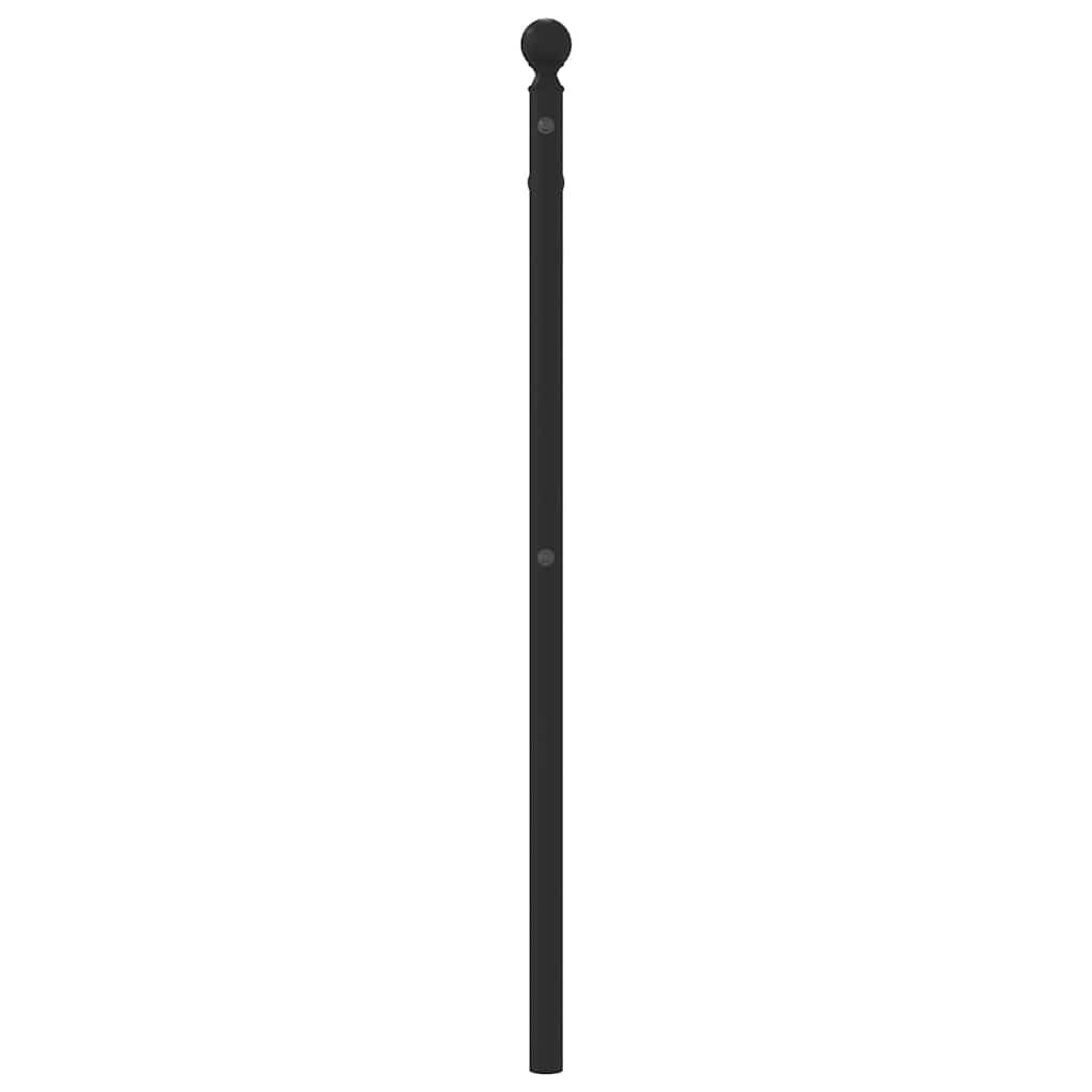 vidaXL Metalowe wymienne wezgłowie, czarne, 100 cm