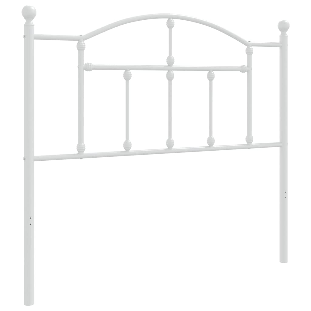 vidaXL Metalowe wymienne wezgłowie, białe, 100 cm